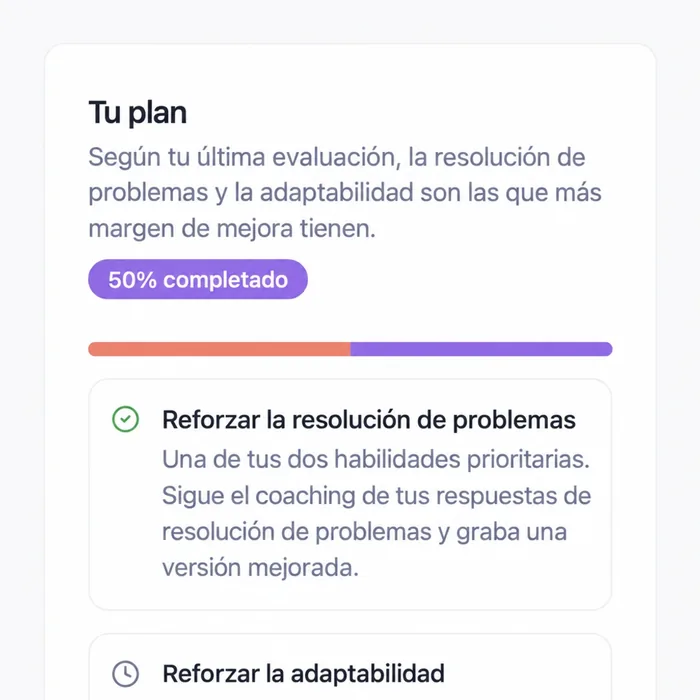 Un plan personal para dos habilidades prioritarias