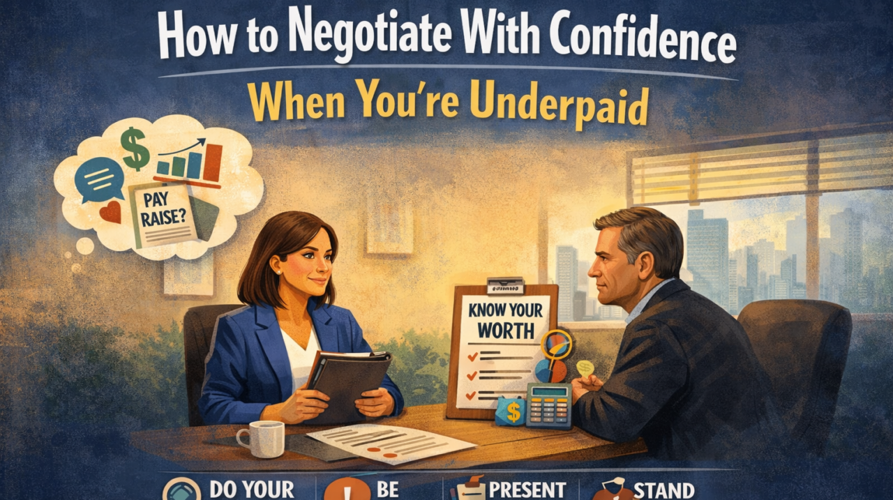 How to Negotiate With Confidence When You’re Underpaid