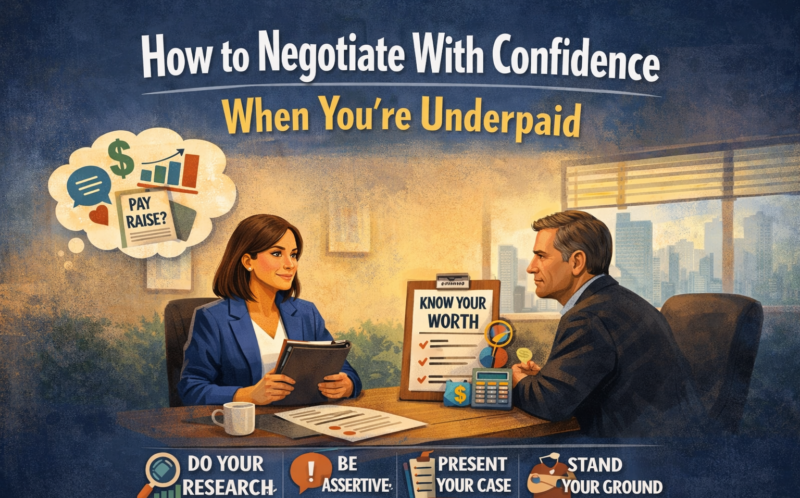 How to Negotiate With Confidence When You’re Underpaid